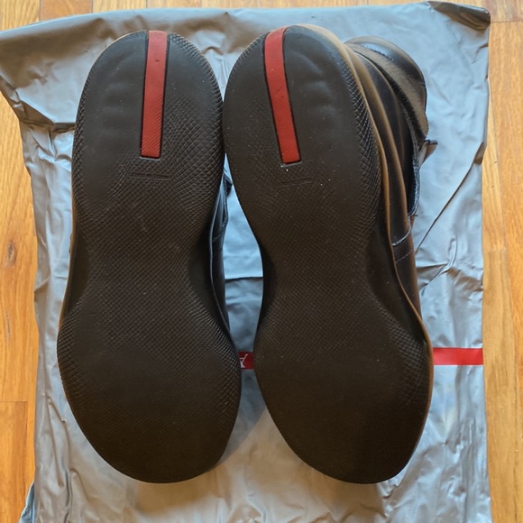 Prada Men’s Black Booty Pull-on with Strap Size 10 - Picture 8 of 14